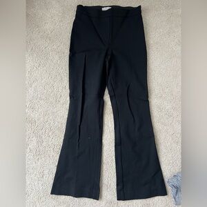 Petite black dress pants flare